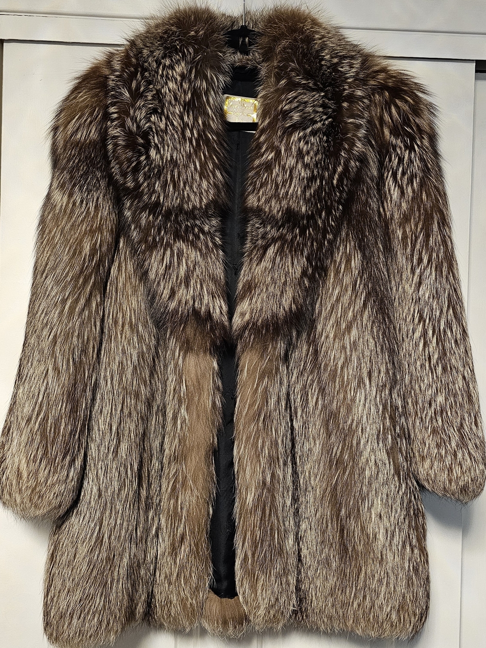 Silver Tip Fox Fur Coat